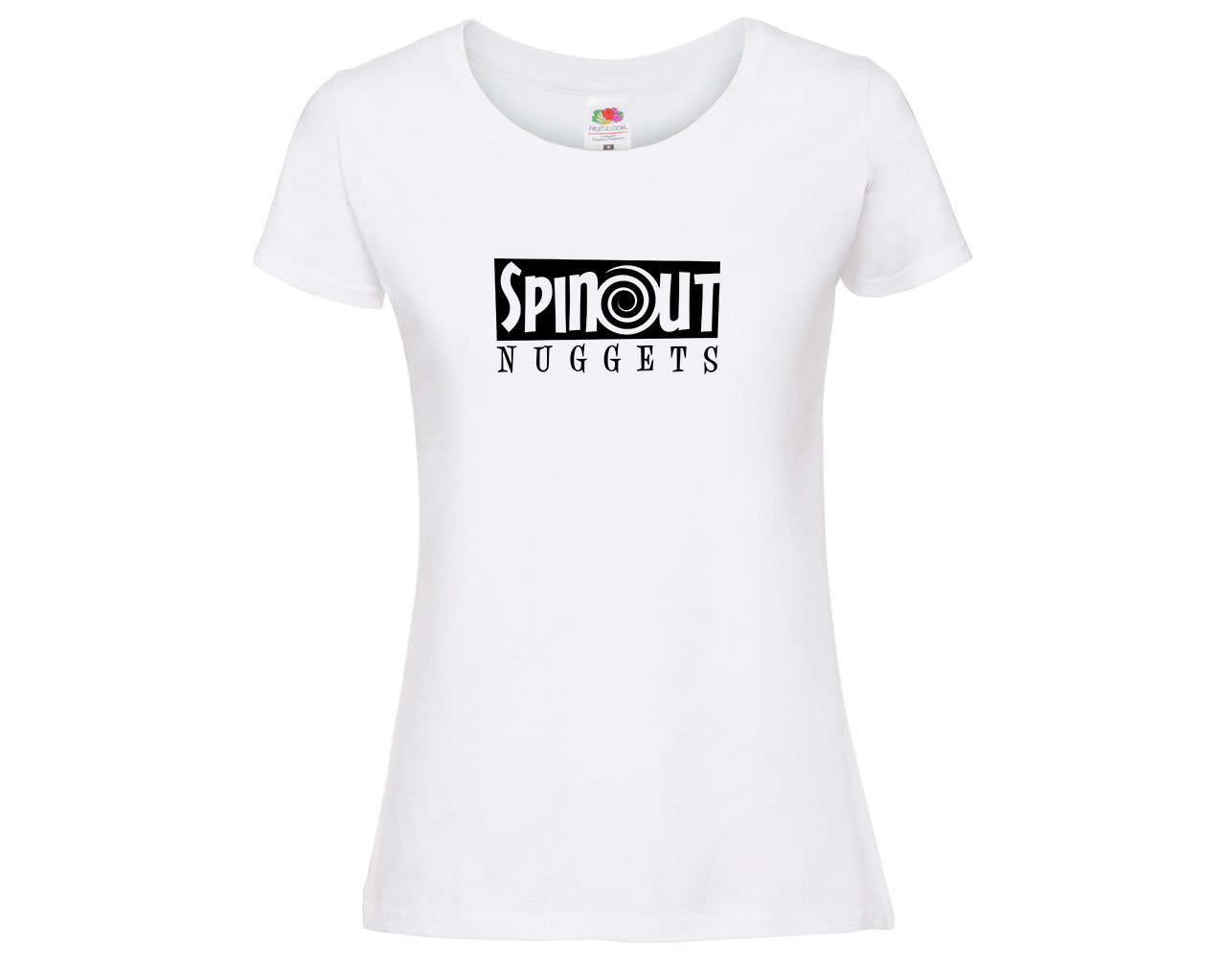 Spinout Nuggets Ladies Ring Spun Premium Tee - Large - Spinout Productions